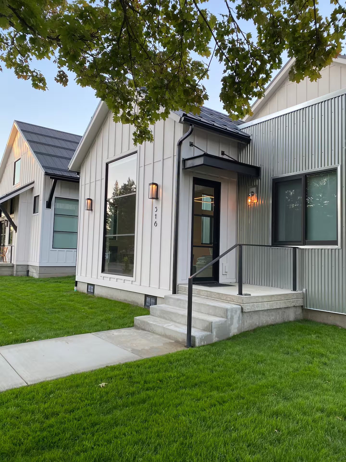 Guest Grounds Airbnb modern home exterior in the Fort Grounds neighborhood of Coeur d'Alene, Idaho